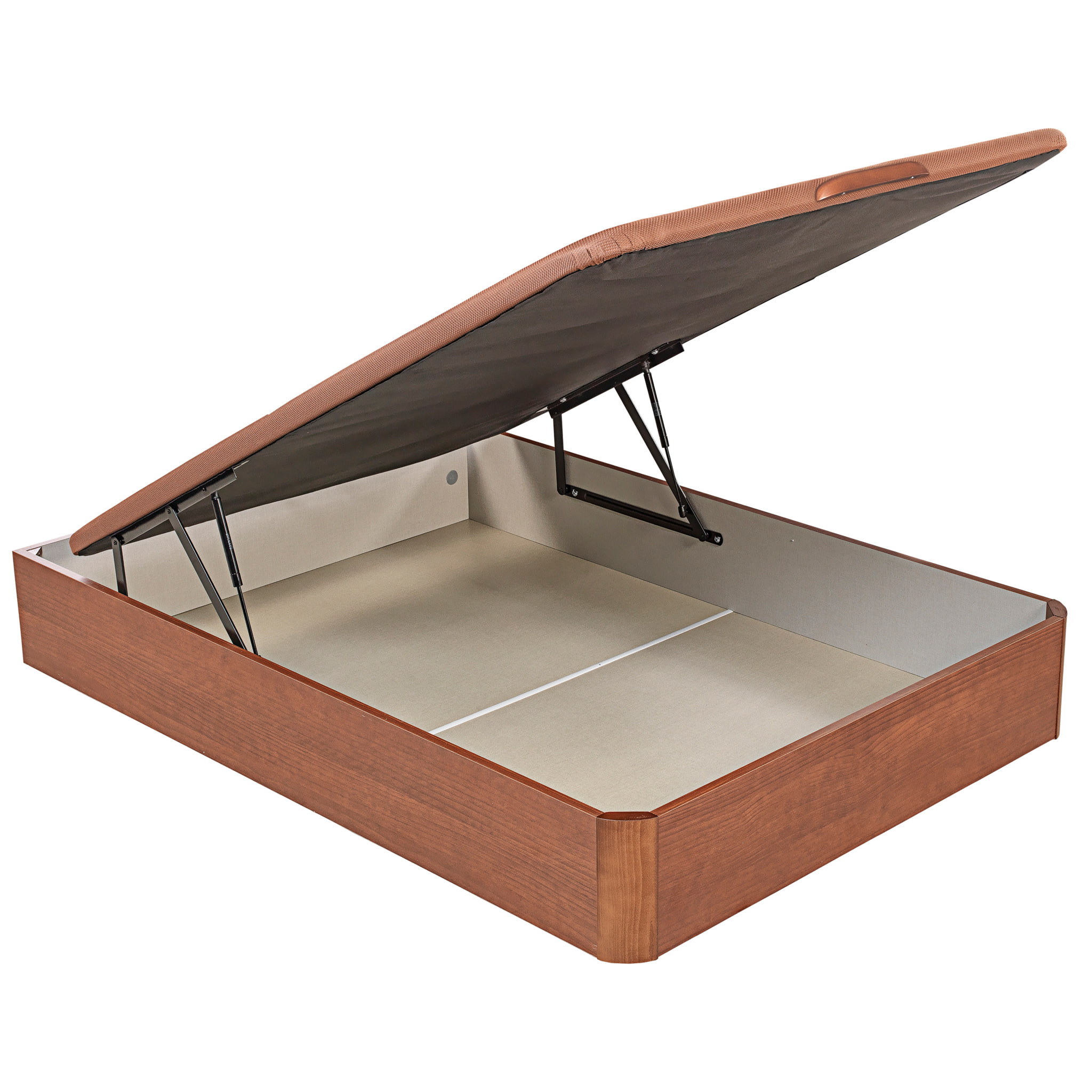 Canapé Abatible 32CM | ENVÍO, MONTAJE Y RECOGIDA ANTIGUO INCLUIDO | Madera | Cerezo | Gran capacidad | Tapa 3D | WHAT THE SLEEP