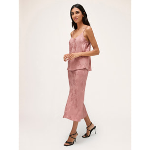 Motivi - Top in raso jacquard - Rosa