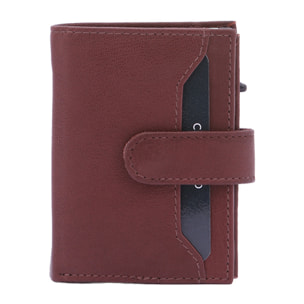 Portafoglio  da uomo In Vera pelle Made in Italy 7,5x10x2,5 cm