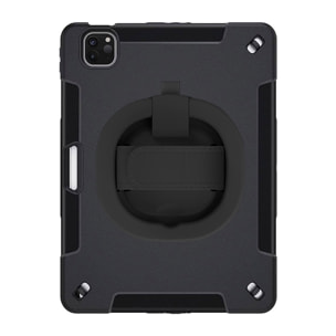 DAM Custodia Rugged Armor per iPad 10,9 pollici. 360°, serie A, seconda generazione. Con maniglia. Compatibile con iPad Pro 11''. 20,5x4x27 cm. Colore nero
