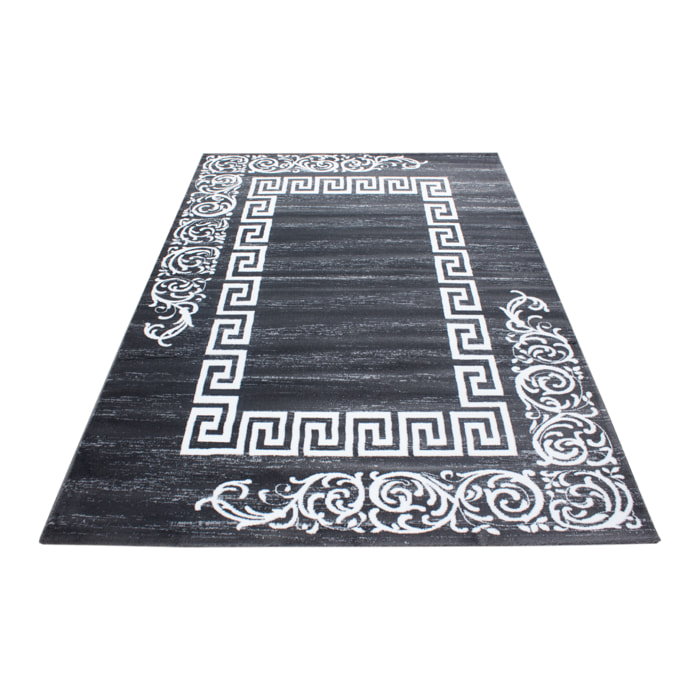 MIAMI - Tapis de salon à motif rétro gris - MIA6620GRI