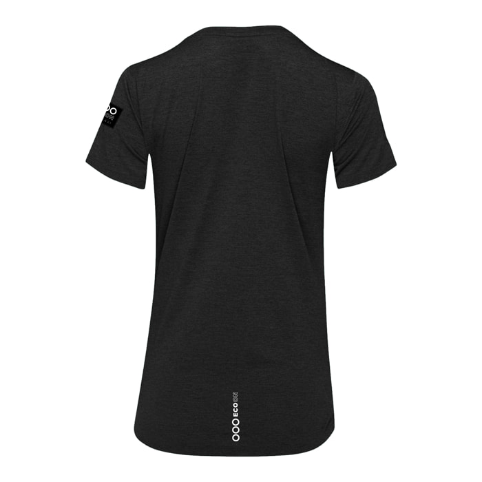 Camiseta técnica para mujer ECOON Ttutturu - Negro