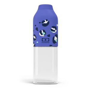 Bouteille réutilisable Positive M 500ml bleu Léopard