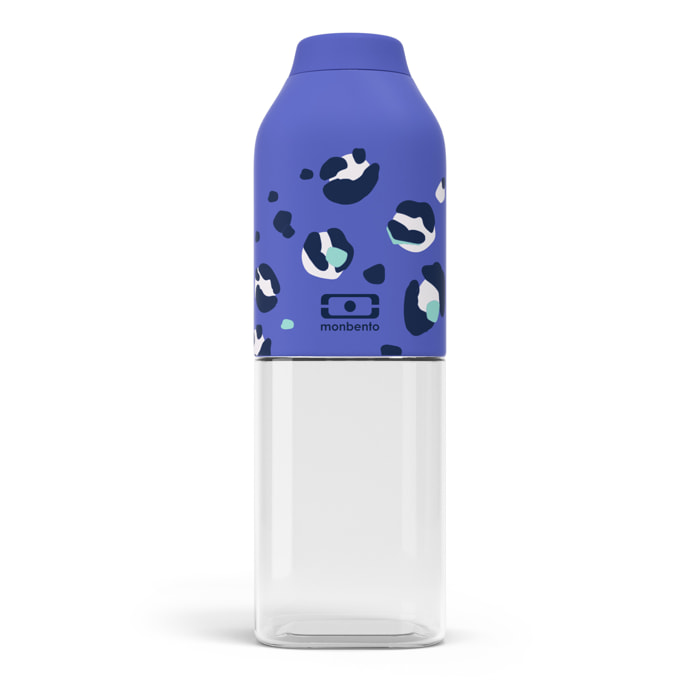 Bouteille réutilisable Positive M 500ml bleu Léopard