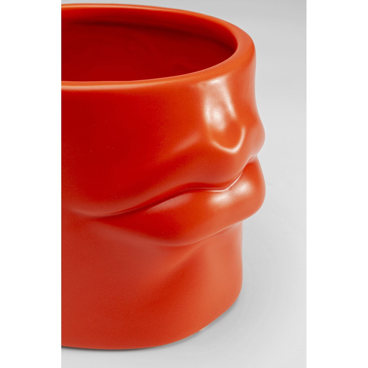 Vase lèvres 12cm orange Kare Design