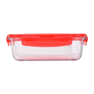 Hermético rectangular con tapa de seguridad roja, colección Magna, San Ignacio