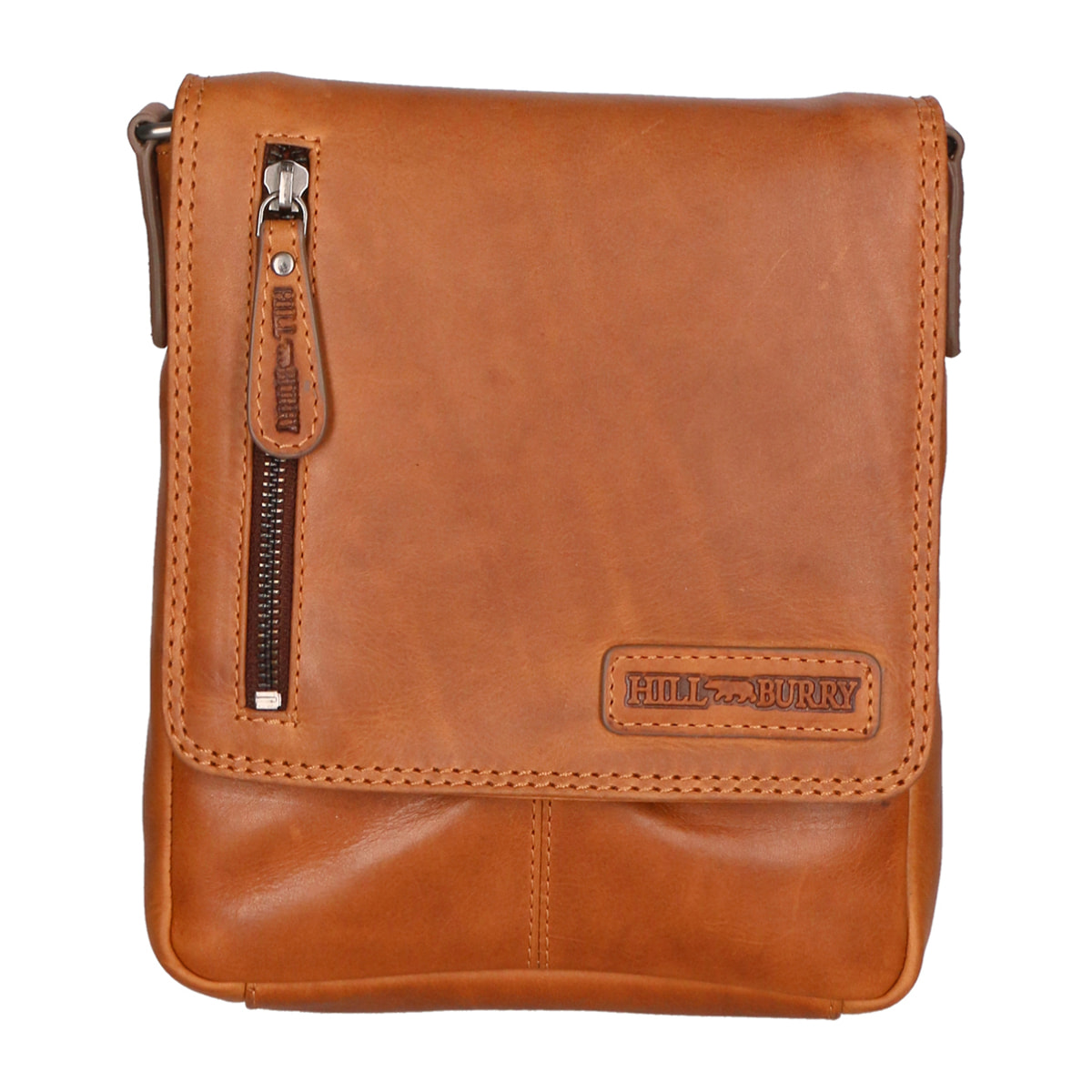 Borsa a Tracolla da Uomo in Vera Pelle fashion 26x30x7 cm