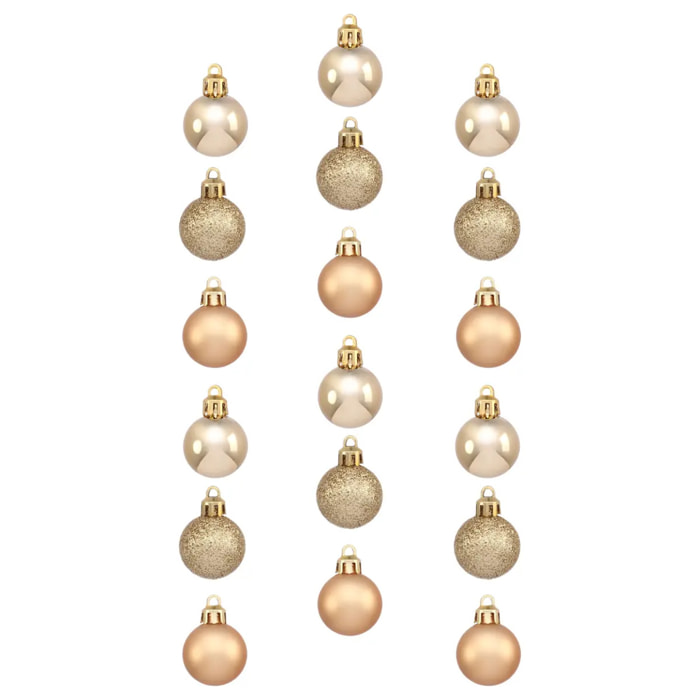 Lot de 18 boules D.3cm or