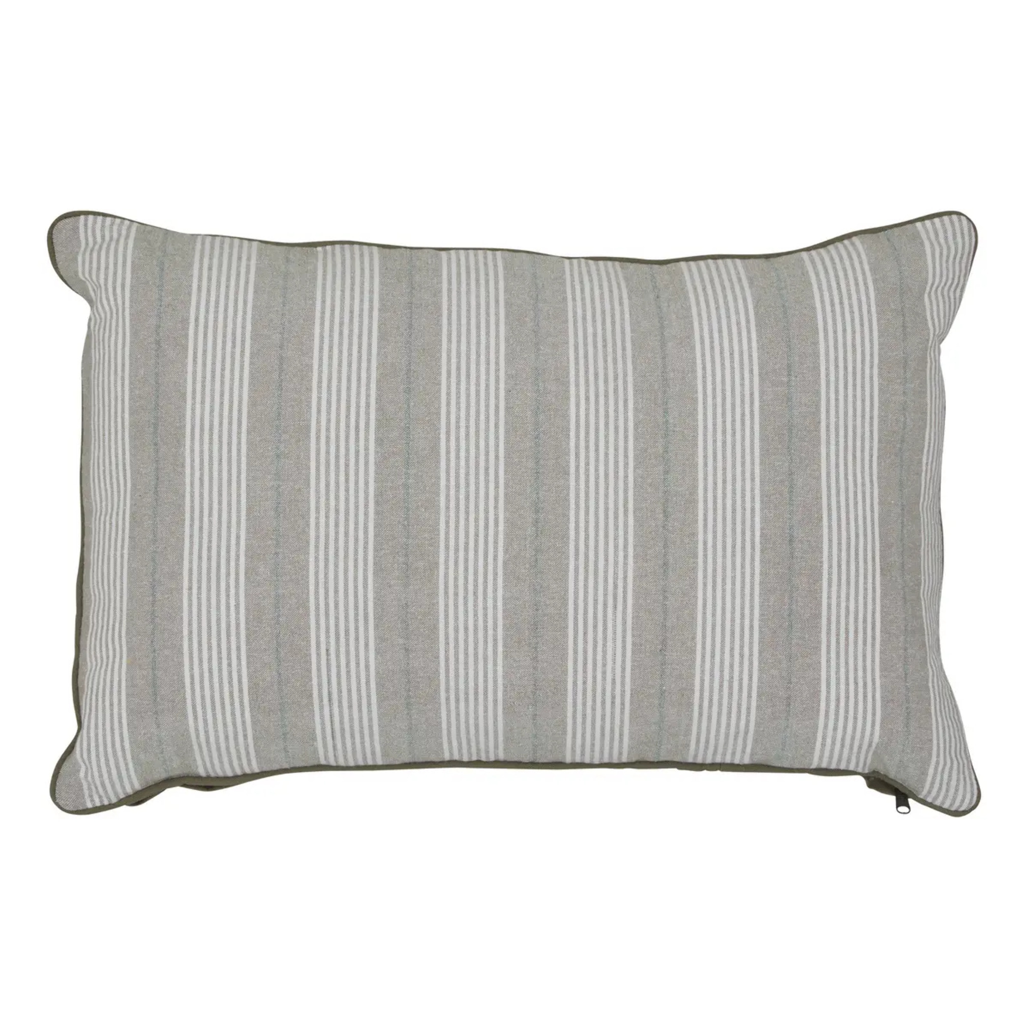 Coussin Groove 58x38cm rayé vert