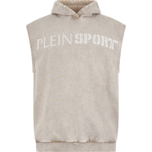PLEIN SPORT Hoodie Vest Crackle Scratch