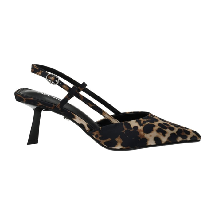 Décolleté sling back Donna Tata Italia Marrone