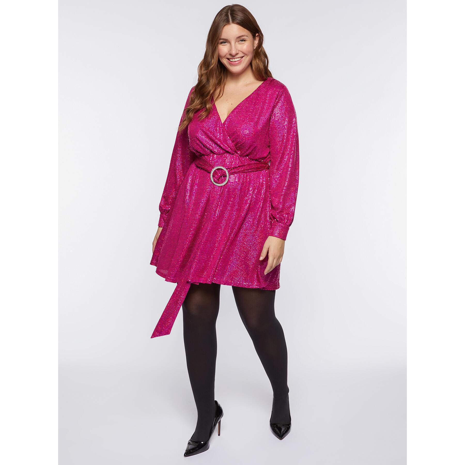 Fiorella Rubino Fiorella Rubino Vestito corto fucsia con cintura e fibbia Fucsia Privalia