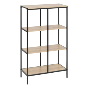 Étagère "Aliaj" 4 niveaux 116x68,8cm effet bois