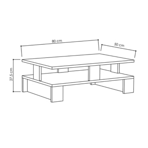 Table basse bois COORIA