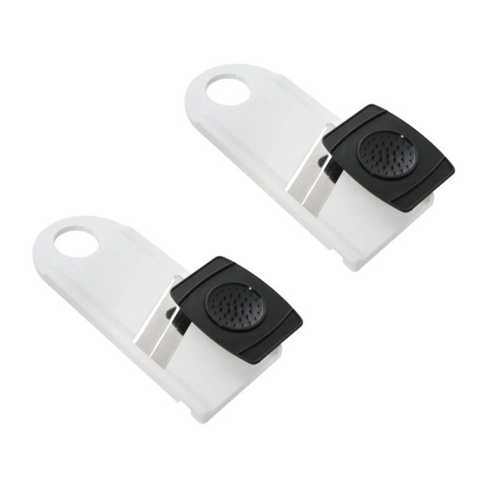 Ensemble de 2 Mandolines de cuisine manuelle double lame avec protège main Fackelmann Basic