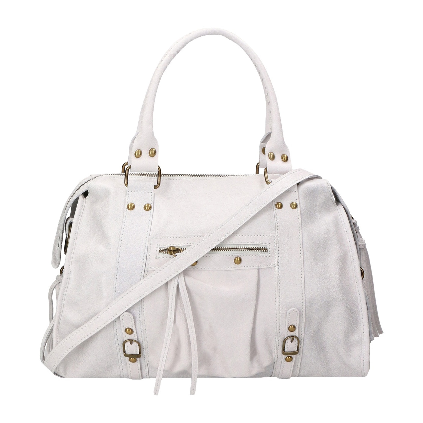 Borsa a spalla da donna - Modello Clara - Vera pelle - 41.0 x 28.0 x 13.0 cm