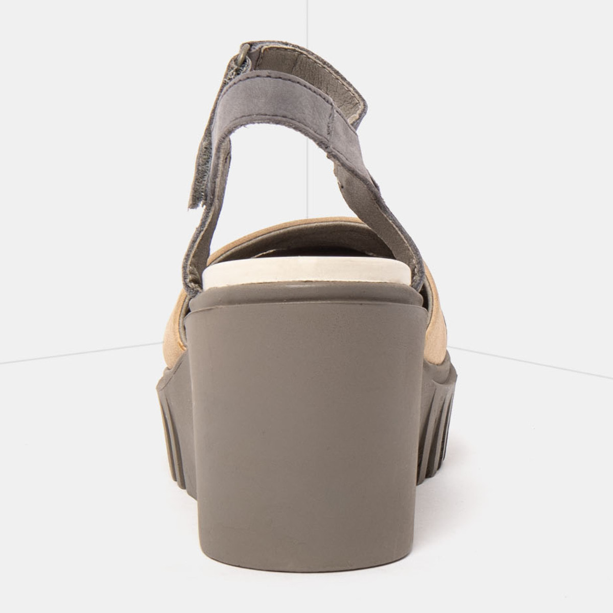Sandalia de cuña 2083 NOBUCK DENIM-CREAM/ CATANIA color Denim-cream