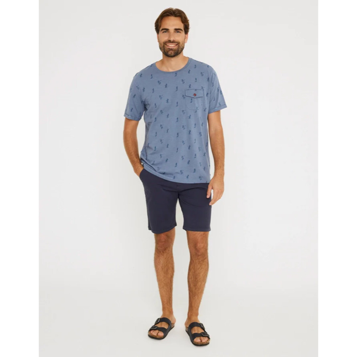 Camiseta Manga Corta Azul Marino - Hoop