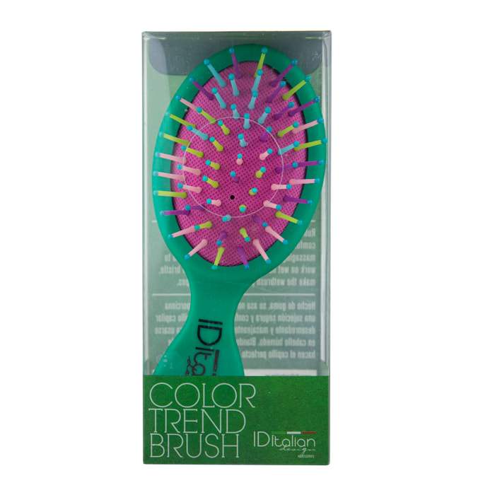Brosse à cheveux vert
