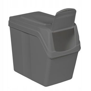 Juego de 5 cubos de reciclaje 100L Prosperplast Sortibox, gris