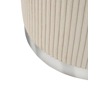 Pouf Sylia ivoire