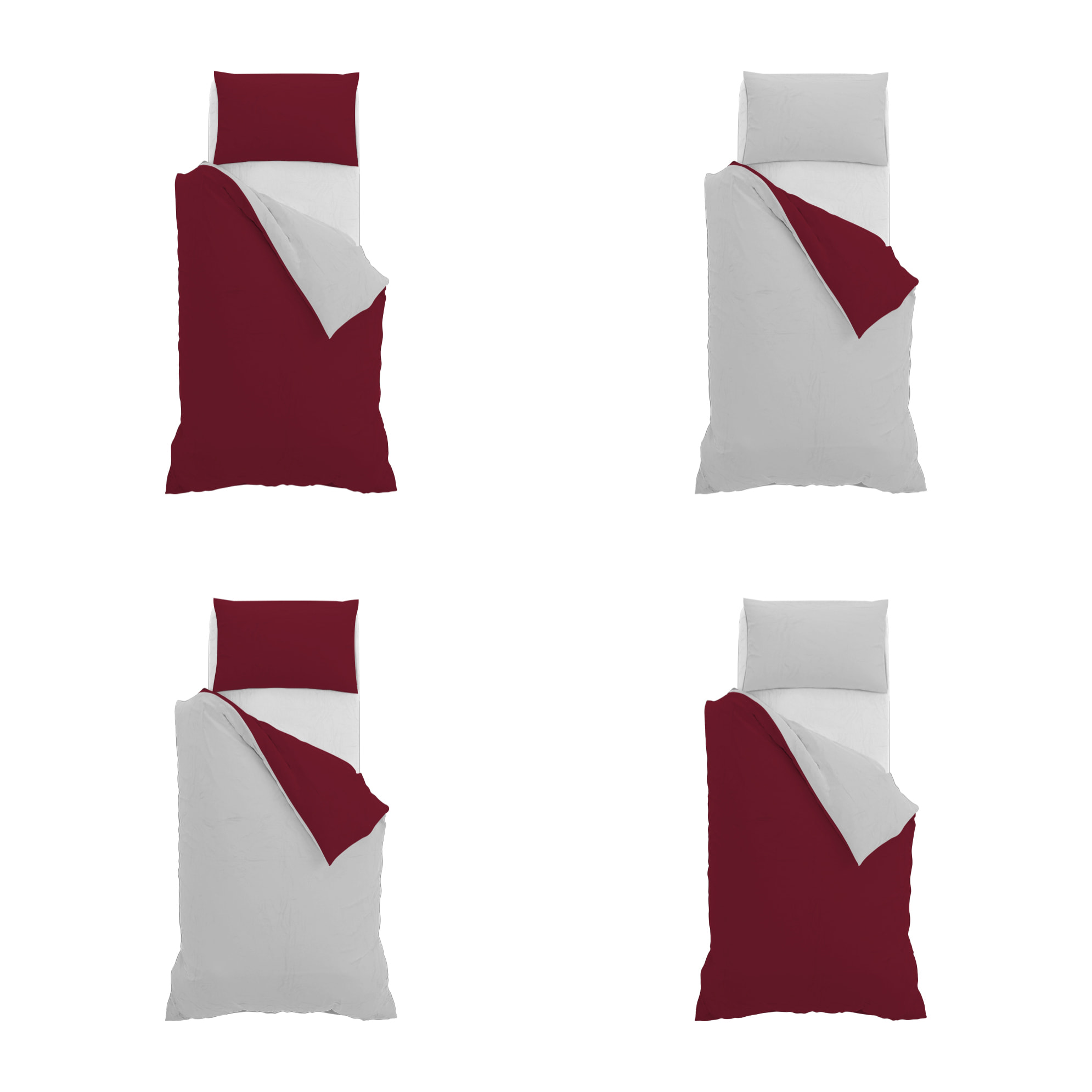 PARURE COPRIPIUMINO NATURAL COLOR SINGOLO - 100% COTONE MADE IN ITALY