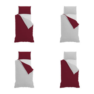 PARURE COPRIPIUMINO NATURAL COLOR SINGOLO - 100% COTONE MADE IN ITALY