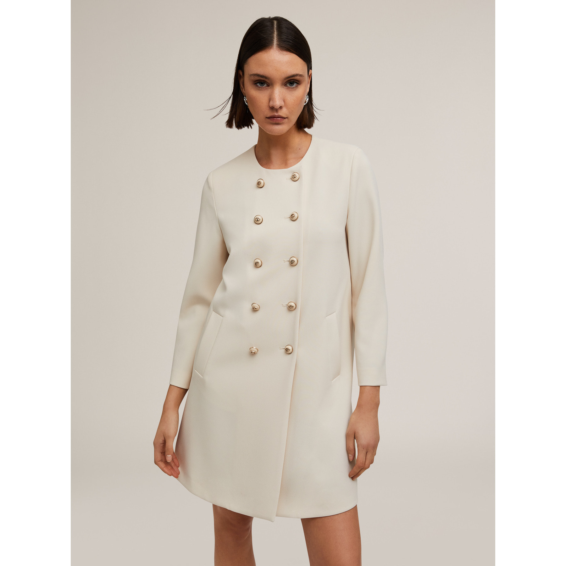 Motivi - Cappotto elegante sfoderato - Bianco