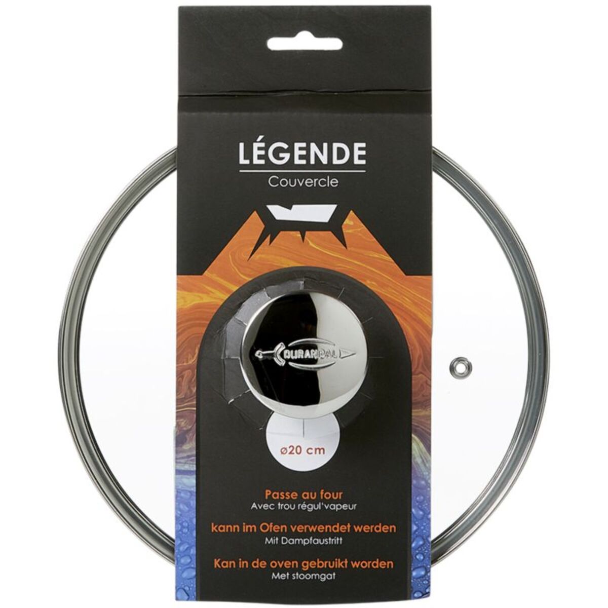 Couvercle universel DURANDAL 20cm Legende en verre