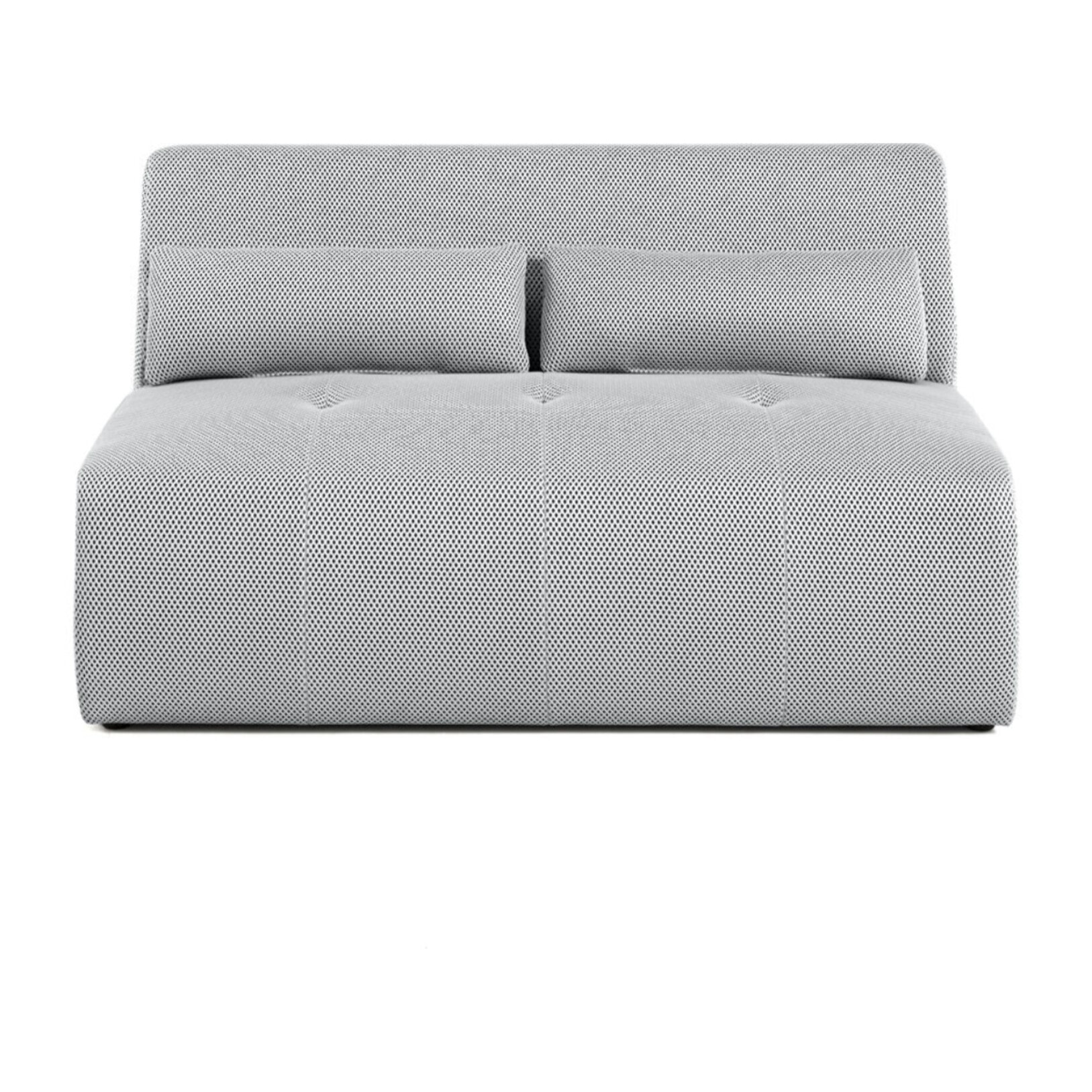 Onyx - canapé droit 2 places - en tissu mailles 3D - Gris clair