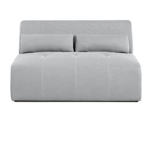 Onyx - canapé droit 2 places - en tissu mailles 3D - Gris clair