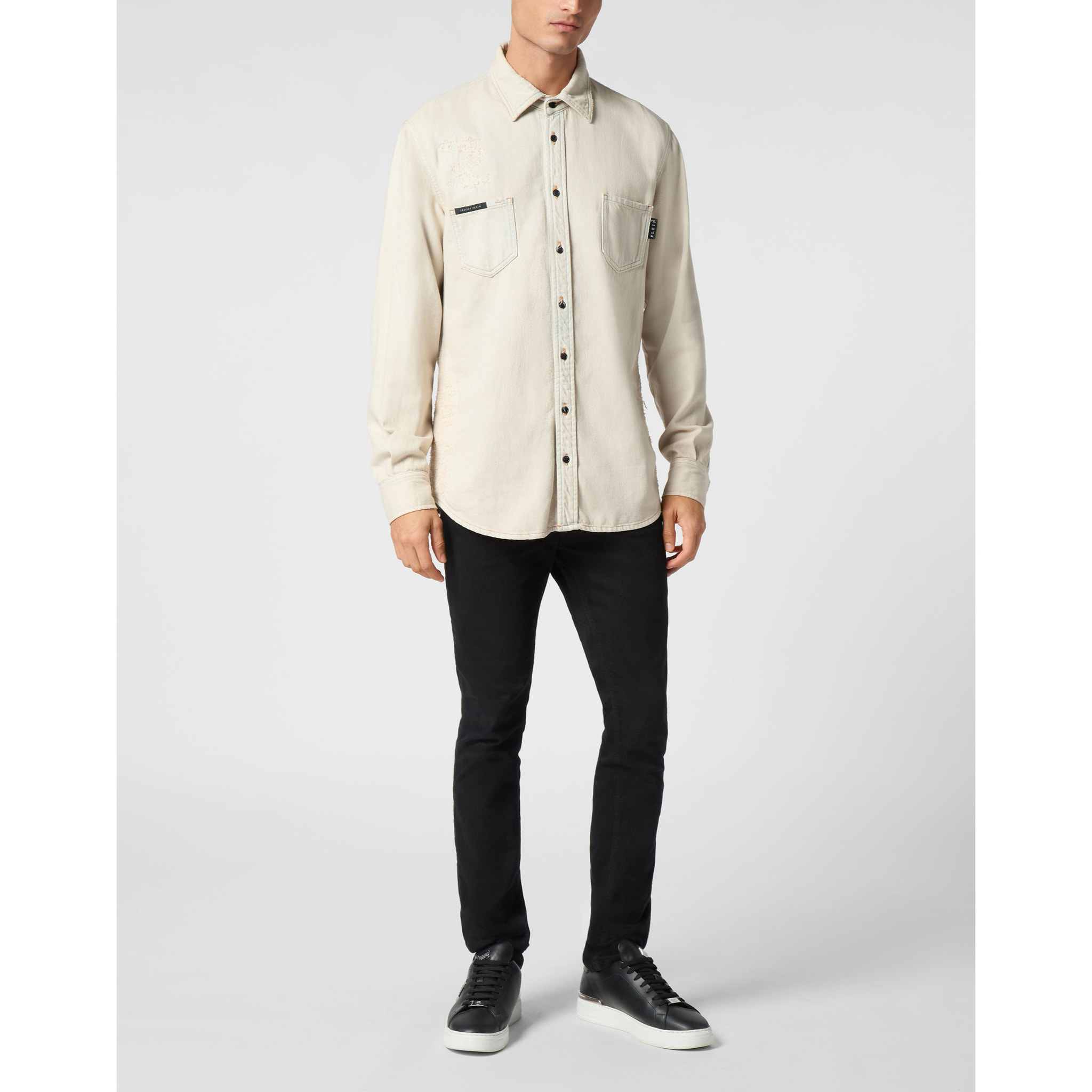 PHILIPP PLEIN Camisa vaquera