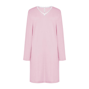 Camisón largo rosa