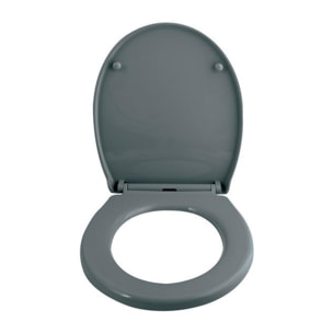 Abattant wc HARRY Gris Anthracite - Charnière Zinc Spirella