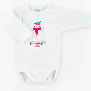 Body Estampado Frase S Blanco Talla 9