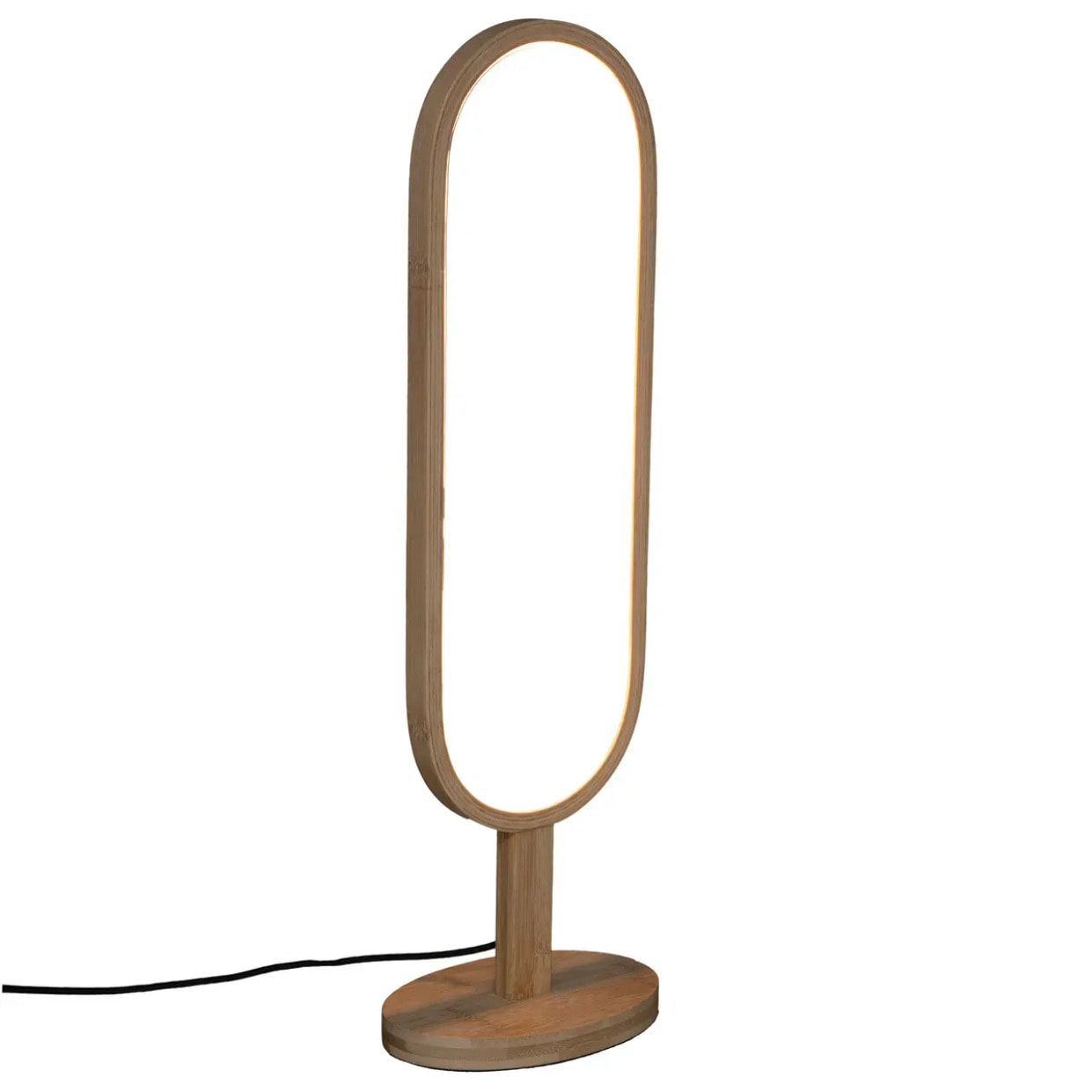 Lampe à poser "Finn" - bois H56 - 5 cm