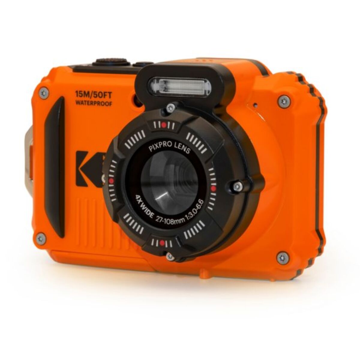 Appareil photo Compact KODAK WPZ2 Orange + 1 Batterie + Carte 16 Go