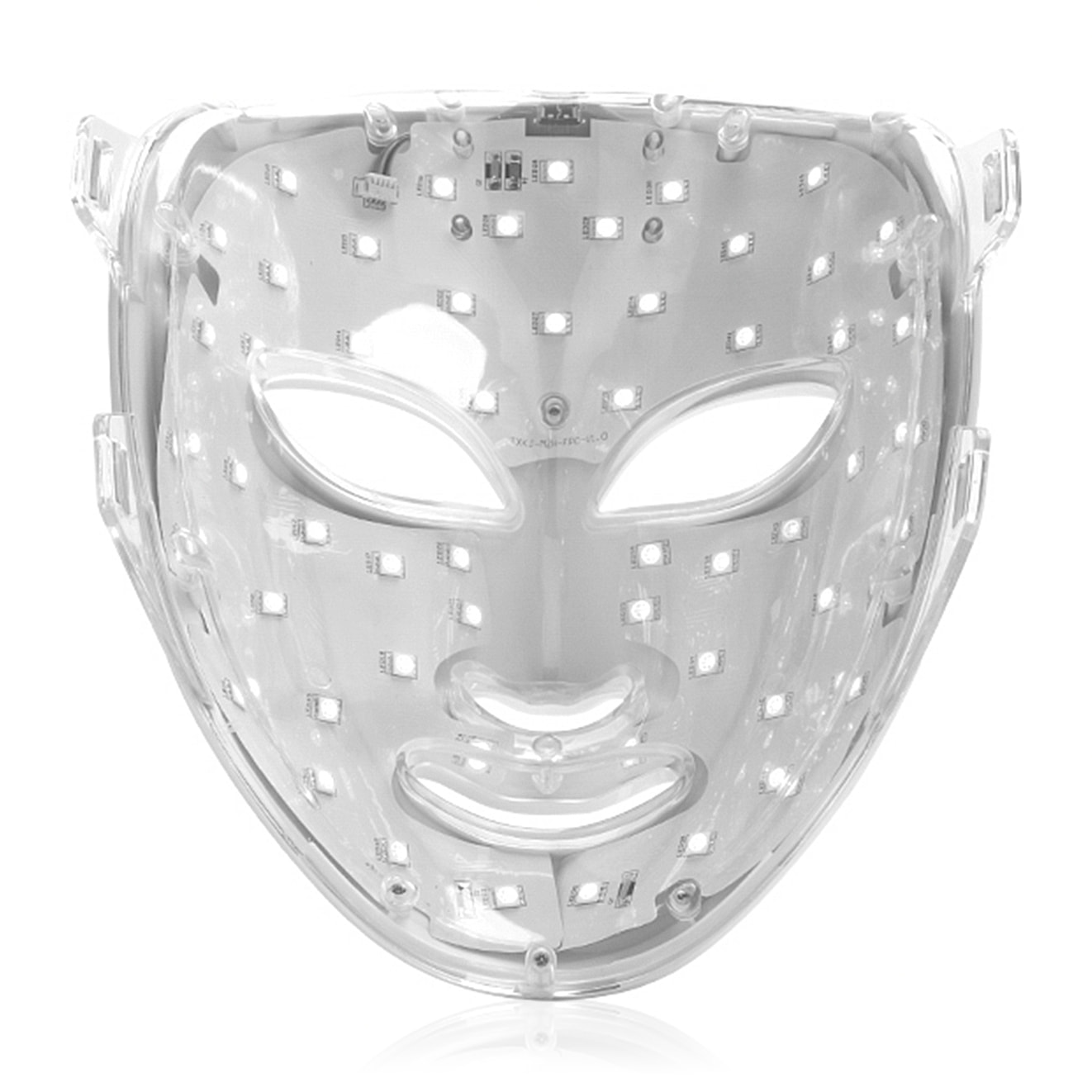 Máscara LED fotónica de cuidado facial de siete colores, con batería. Instrumento de belleza.