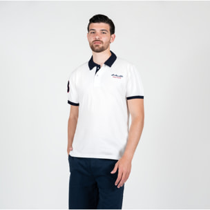 Polo basic con logo ricamato