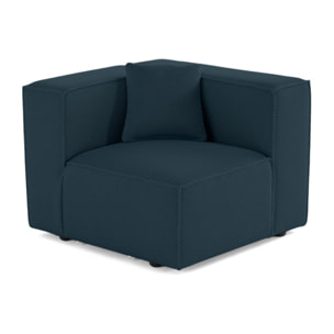 Arty - module d'assise droit - en tissu mailles 3D - Bleu canard
