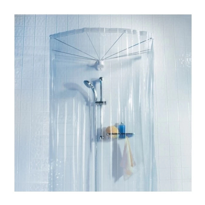 Rideaux de douche PEVA OMBRELLA 200x170cm Blanc Spirella