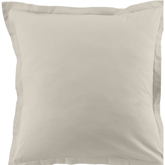 Lot De 2 Taies D'oreiller 100% Coton 57fils Ivoire