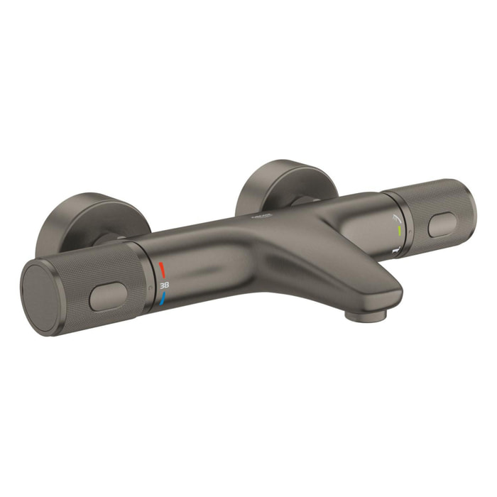 Mitigeur thermostatique Bain Douche 1/2 - Hard Graphite brossé