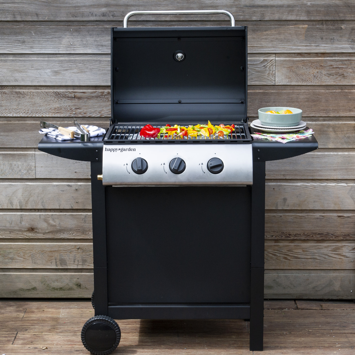Barbecue au gaz HAWAÏ - 3 brûleurs 8,4kW