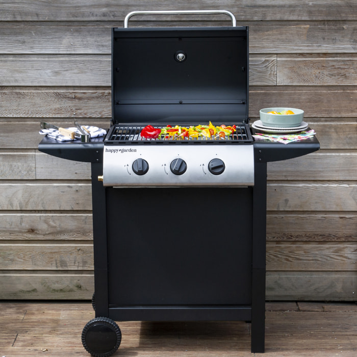 Barbecue au gaz HAWAÏ - 3 brûleurs 8,4kW