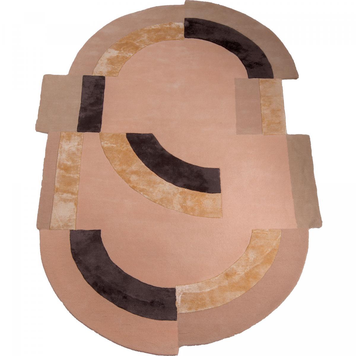 Tapis tufté main en laine et viscose - OVOL - doux épais et soyeux