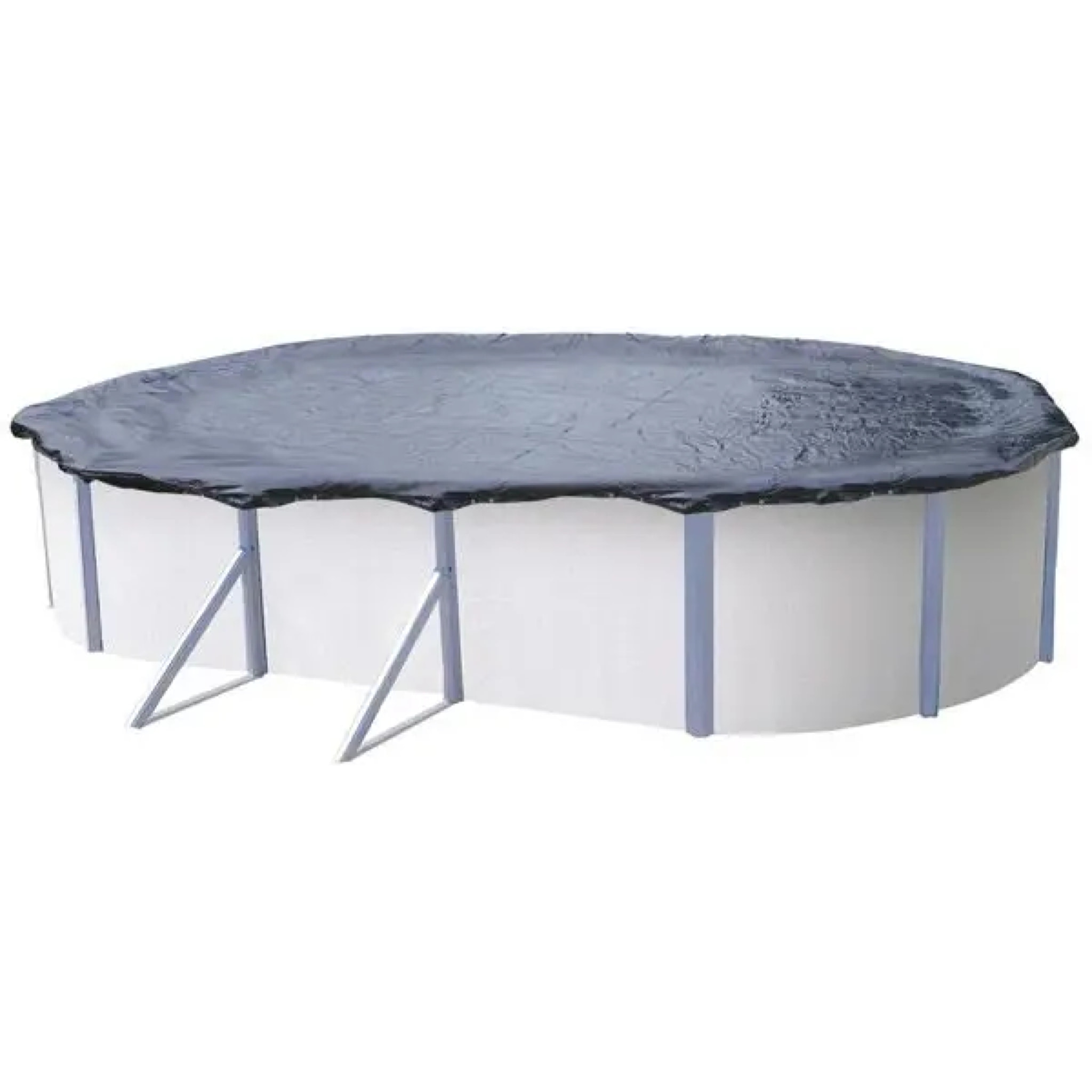 Bâche d'hivernage pour piscine ovale de 4,90 x 3,65 m à 5,30 x 4,10 m