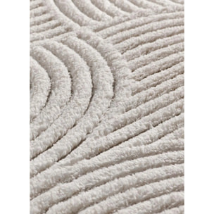 Alfombra lavable con relieve en color blanco Estilo, varias medidas disponibles