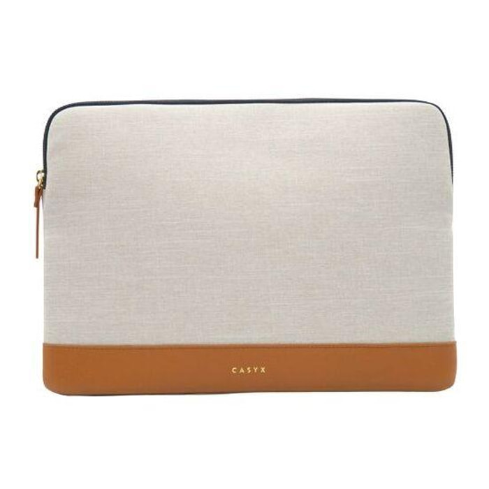 Housse CASYX Pour PC ou Macbook 15'' Gris/Beige