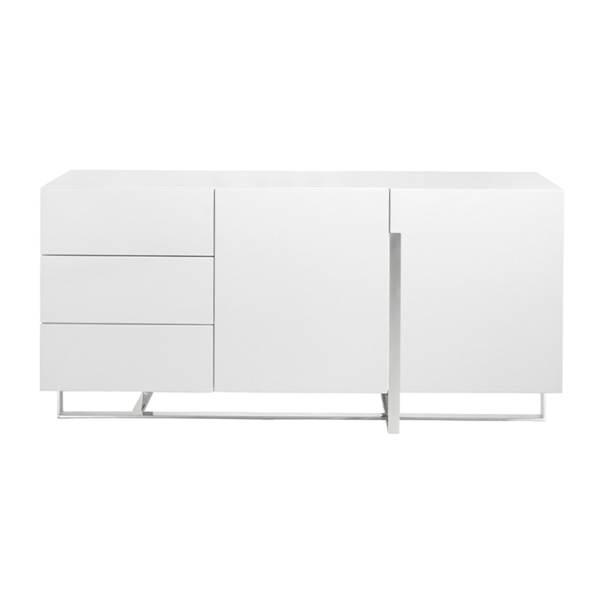 Mueble de TV de Angel Cerda de DM y acero 180x42x85cm